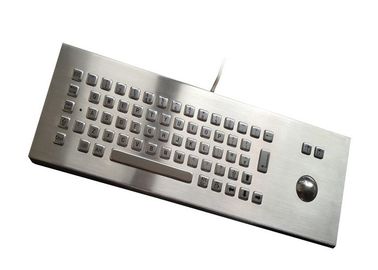 Teclado mecânico com Trackball, teclado de aço inoxidável do metal móvel da prova da poeira