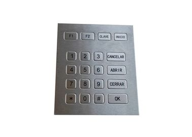Chaves espanholas do teclado numérico 4 x 5 do metal do conector de TTL 20 para a auto montagem exterior