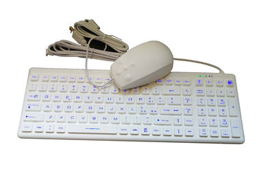 IP68 AMber Illumination Washable Hospital Keyboard Rubber