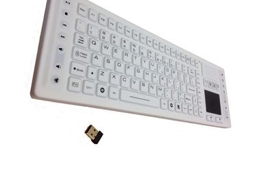 Teclado sem fio do toque dos multimédios duráveis, teclado de computador industrial encaixado