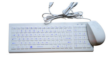 O rato industrial do teclado do silicone IP68 combinado com USB protege-se contra a água